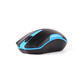 Ratón A4Tech G3-200N Inalámbrico RF 1000 DPI Negro Azul Ambidiestro Ergonomía