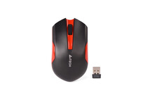 Ratón A4Tech G3-200N inalámbrico RF 1000 DPI negro rojo ambidiestro