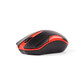 Ratón A4Tech G3-200N inalámbrico RF 1000 DPI negro rojo ambidiestro