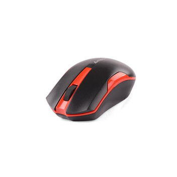 Ratón A4Tech G3-200N inalámbrico RF 1000 DPI negro rojo ambidiestro