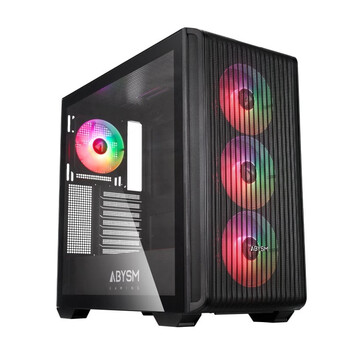 Torre PC Abysm Gaming Danube Kamp BX300 Full Tower Cristal Templado USB-C Negra