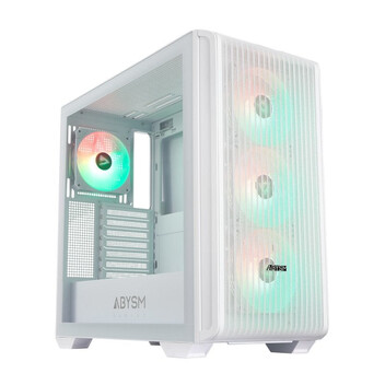 Torre PC Abysm Gaming Danube Kamp BX300 Full Tower Cristal Templado USB-C Blanca