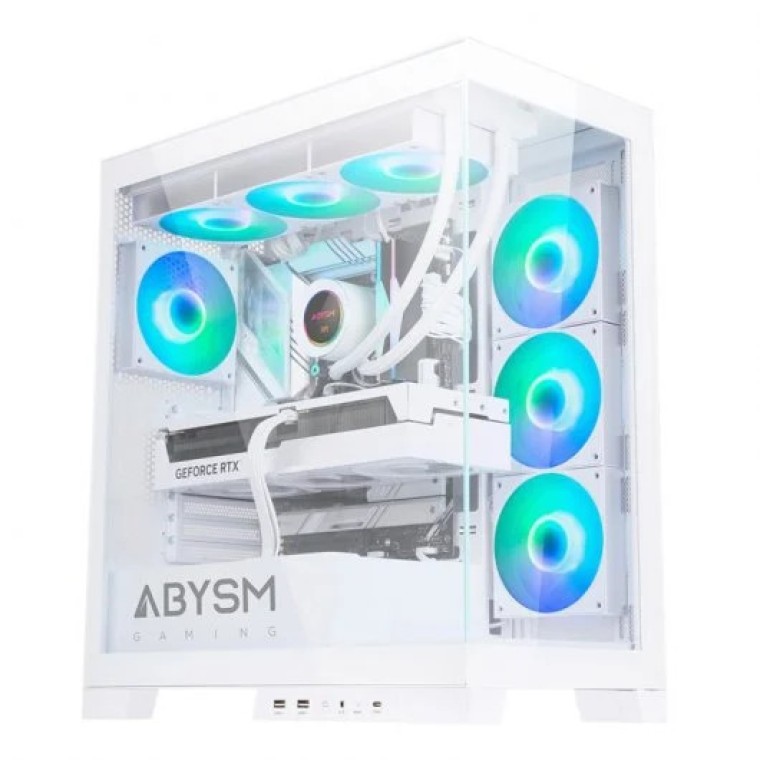 Abysm Gaming Danube Sava H500 White Caja Cristal Templado USB 3.0 ARGB Blanca