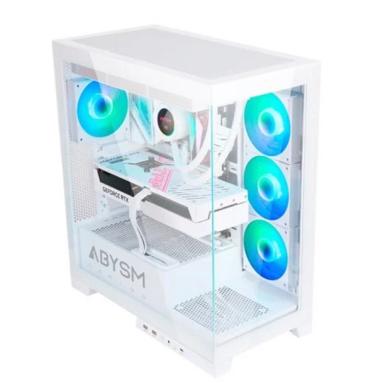 Abysm Gaming Danube Sava H500 White Caja Cristal Templado USB 3.0 ARGB Blanca