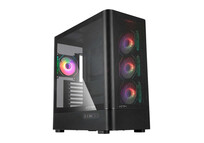 Torre PC Caja ATX Abysm Danube Sava H500 II Air ARGB Negra Vidrio Templado 4 Ventiladores USB-C