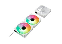 Abysm Arclight 2.0 ARGB Ventilador 120mm PWM con Conexión en Serie Blanco Pack 3 Unidades