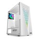 Abysm Gaming Danube Kolpa ARGB Caja PC ATX Cristal Templado USB 3.0 Blanco