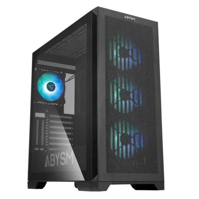 Abysm Gaming Danube Mura BX300 ARGB E-ATX Cristal Templado USB 3.2 Negra