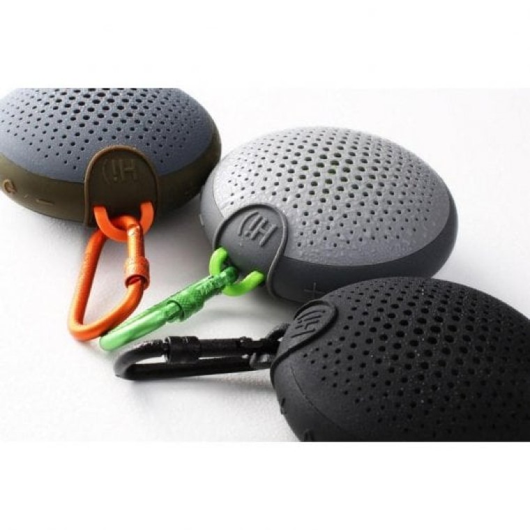 Boompods Aquablaster Altavoz Bluetooth Impermeable con Mosquetón 8W Gris/Naranja