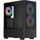Torre PC Semitorre AeroCool B508A ATX Negra, lateral cristal templado, 5 ventiladores ARGB, soporte