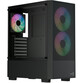 Torre PC Semitorre AeroCool B508A ATX Negra, lateral cristal templado, 5 ventiladores ARGB, soporte Torre PC Semitorre AeroCool B508A ATX Negra, lateral cristal templado, 5 ventiladores ARGB, soporte