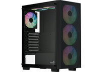 Torre PC Torre Gaming AeroCool B509A ATX 6 Ventiladores ARGB Vidrio Templado Negra