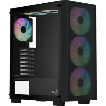 Torre PC Torre Gaming AeroCool B509A ATX 6 Ventiladores ARGB Vidrio Templado Negra Torre PC Torre Gaming AeroCool B509A ATX 6 Ventiladores ARGB Vidrio Templado Negra