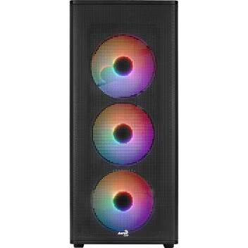Torre PC Caja PC Aerocool Designer Torre Midi 4x Ventiladores RGB/ATX/Frontal Mesh Negra Torre PC Caja PC Aerocool Designer Torre Midi 4x Ventiladores RGB/ATX/Frontal Mesh Negra