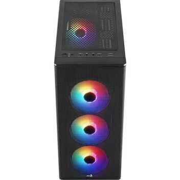 Torre PC Caja PC Aerocool Designer Torre Midi 4x Ventiladores RGB/ATX/Frontal Mesh Negra Torre PC Caja PC Aerocool Designer Torre Midi 4x Ventiladores RGB/ATX/Frontal Mesh Negra