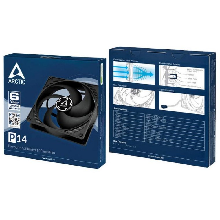 Arctic P14 Ventilador 140mm