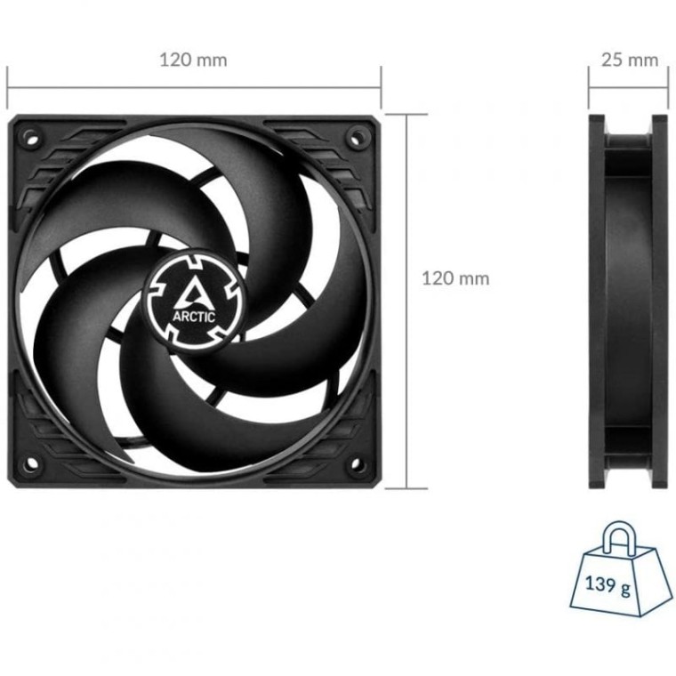 Arctic P12 Silent Ventilador Suplementario 120mm