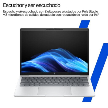 Portátil HP EliteBook 8 G1i 16" Intel Core Ultra 5 225H 16GB 512GB SSD IPS WUXGA AI Plata