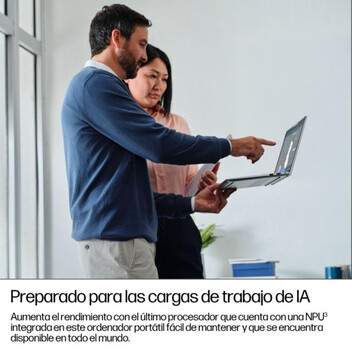 Portátil HP EliteBook 6 G1i 14" Intel Core Ultra 7 255U 16GB 512GB SSD AI PC Wolf Pro Plata