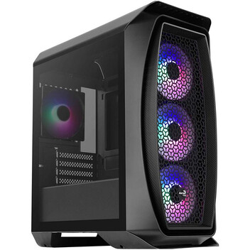 Torre PC Aerocool Aero One Mini Frost Cristal Templado USB 3.0 RGB Negra Torre PC Aerocool Aero One Mini Frost Cristal Templado USB 3.0 RGB Negra