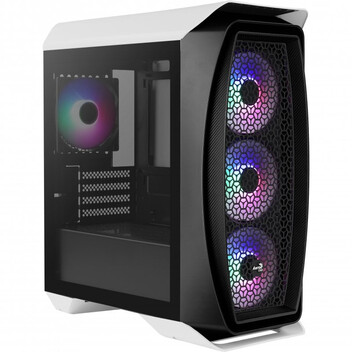 Torre PC Aerocool Aero One Mini Frost Cristal Templado USB 3.1 RGB Blanca