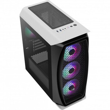 Torre PC Aerocool Aero One Mini Frost Cristal Templado USB 3.1 RGB Blanca