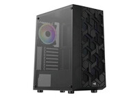 Aerocool Hive Cristal Templado USB 3.2 ARGB Negra