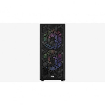 Aerocool Hive Cristal Templado USB 3.2 ARGB Negra