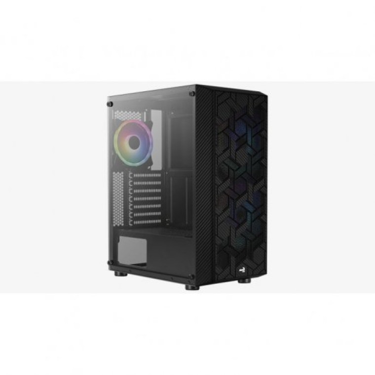 Aerocool Hive Cristal Templado USB 3.2 ARGB Negra