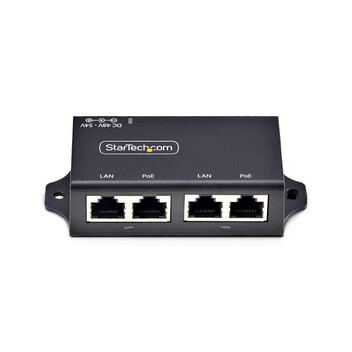 Fuente Alimentación StarTech 30W Gigabit PoE+ 2 Puertos Certificación IEEE 80 Fuente Alimentación StarTech 30W Gigabit PoE+ 2 Puertos Certificación IEEE 80