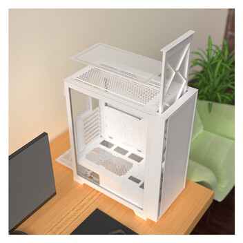 Torre PC Montech AIR 1000 LITE Cristal Templado USB 3.2 Blanca