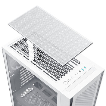 Torre PC Montech AIR 1000 LITE Cristal Templado USB 3.2 Blanca