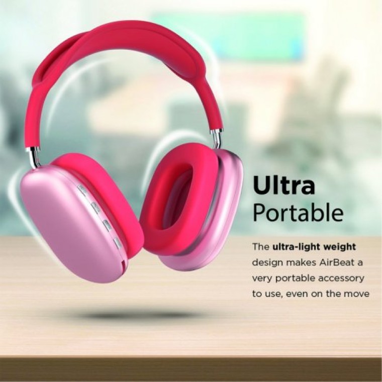 Promate AirBeat Auriculares Inalámbricos Rosa