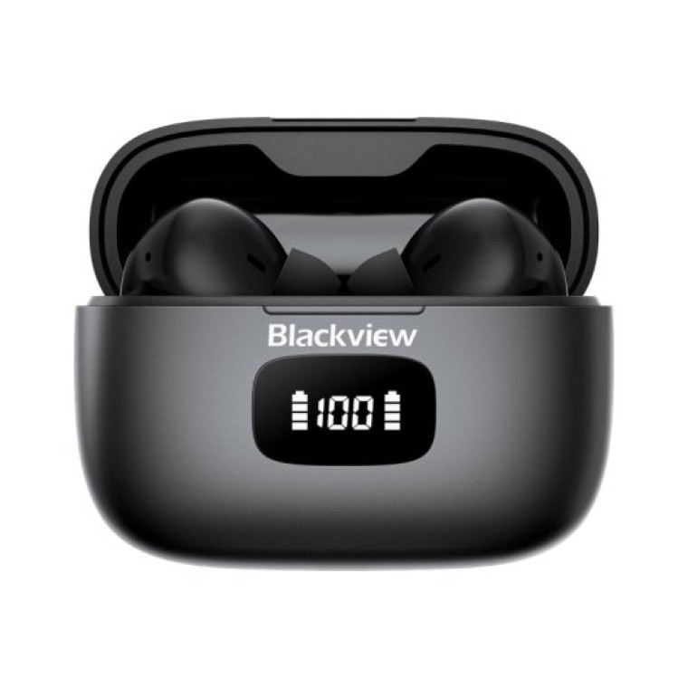 Blackview Airbuds 8 Auriculares Bluetooth con Cancelación Activa de Ruido Negros