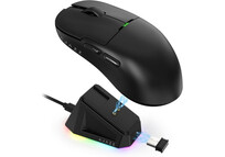 Ratón Ajazz inalámbrico 26000 DPI base de carga magnética ultraligero 56 g