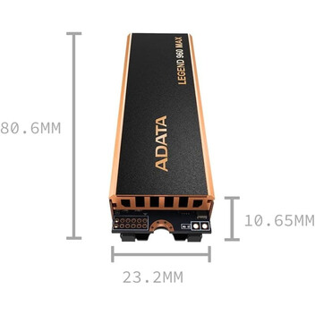 Disco Duro Adata LEGEND 960 MAX 1TB Disco SSD 7400MB/s NVMe PCIe 4.0 M.2 Gen4 3D NAND Disco Duro Adata LEGEND 960 MAX 1TB Disco SSD 7400MB/s NVMe PCIe 4.0 M.2 Gen4 3D NAND