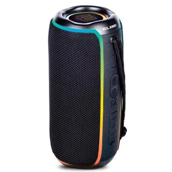 Elbe ALT-N12-TWS Altavoz Portátil Bluetooth Resistente al Agua 20W RGB Negro Elbe ALT-N12-TWS Altavoz Portátil Bluetooth Resistente al Agua 20W RGB Negro