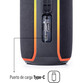 Elbe ALT-N12-TWS Altavoz Portátil Bluetooth Resistente al Agua 20W RGB Negro Elbe ALT-N12-TWS Altavoz Portátil Bluetooth Resistente al Agua 20W RGB Negro