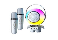 Klack Altavoz Karaoke con Forma de Astronauta y Doble Micrófono Klack Altavoz Karaoke con Forma de Astronauta y Doble Micrófono