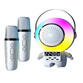 Klack Altavoz Karaoke con Forma de Astronauta y Doble Micrófono Klack Altavoz Karaoke con Forma de Astronauta y Doble Micrófono