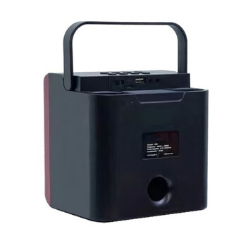 Klack Altavoz Karaoke Bluetooth Portátil con Leds RGB Negro Klack Altavoz Karaoke Bluetooth Portátil con Leds RGB Negro