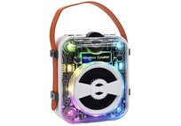 Klack Mecha RGB Altavoz Bluetooth Portátil Transparente Blanco Klack Mecha RGB Altavoz Bluetooth Portátil Transparente Blanco