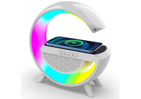 Klack Altavoz Portátil Bluetooth Lámpara de Mesa y Cargador Inalámbrico Diseño G Klack Altavoz Portátil Bluetooth Lámpara de Mesa y Cargador Inalámbrico Diseño G