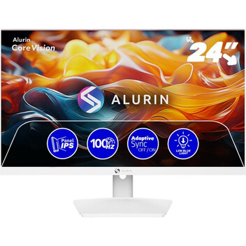 Monitor Alurin ALU-24-100IPS-F 24" IPS FHD 100Hz FreeSync Blanco Monitor Alurin ALU-24-100IPS-F 24" IPS FHD 100Hz FreeSync Blanco