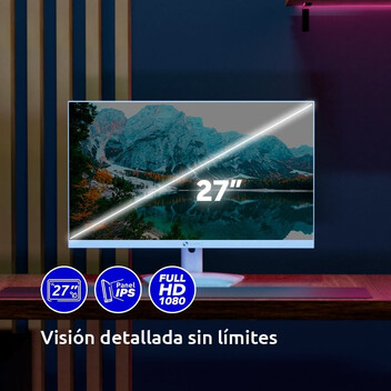 Monitor Alurin ALU-27-100IPS-F 27" IPS FHD 100Hz FreeSync Blanco Monitor Alurin ALU-27-100IPS-F 27" IPS FHD 100Hz FreeSync Blanco