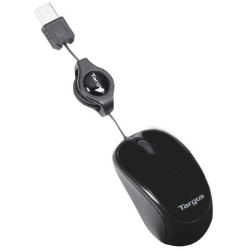 Targus AMU75EU Ratón USB Retráctil 1000DPI Negro Targus AMU75EU Ratón USB Retráctil 1000DPI Negro