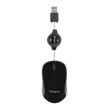 Targus AMU75EU Ratón USB Retráctil 1000DPI Negro Targus AMU75EU Ratón USB Retráctil 1000DPI Negro
