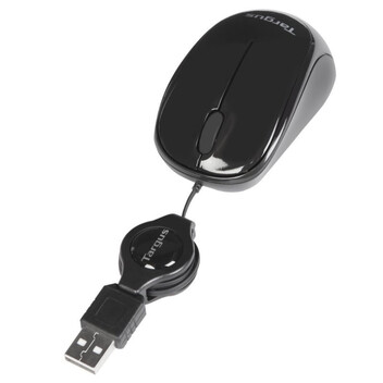 Targus AMU75EU Ratón USB Retráctil 1000DPI Negro Targus AMU75EU Ratón USB Retráctil 1000DPI Negro