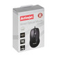 Ratón Activejet AMY-083 USB 1000DPI Negro Ambidiestro Plug and Play