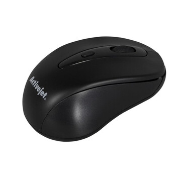 Ratón Activejet AMY-213 inalámbrico RF 1600DPI negro ambidiestro 6 botones